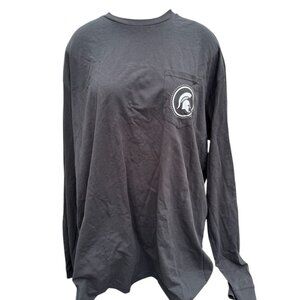 Champion Women's 2XL Black Long Sleeve Michigan State Floral Design 2017 NWT